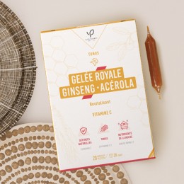 Ampoules de Gelée royale - Ginseng - Acérola